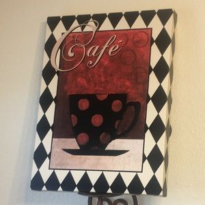 Cafe Bistro Canvas Wall Hanging